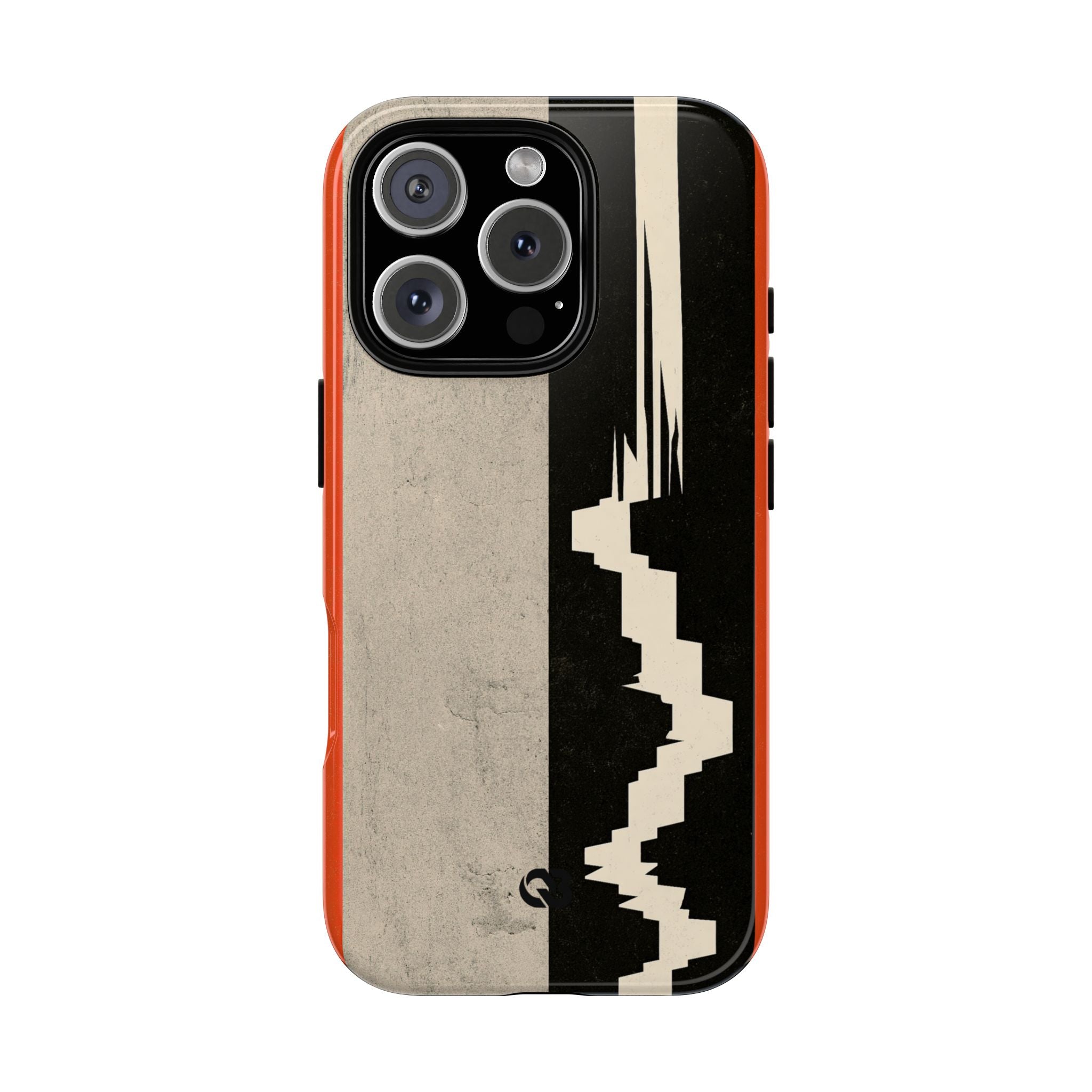 Orange Tough Phone Case for iPhone - Orange Monolith Rift