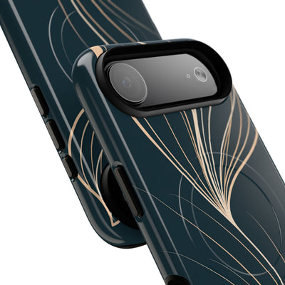 Teal Tough 2.0 Magsafe Phone Case for iPhone - Sandstone Silk Flora