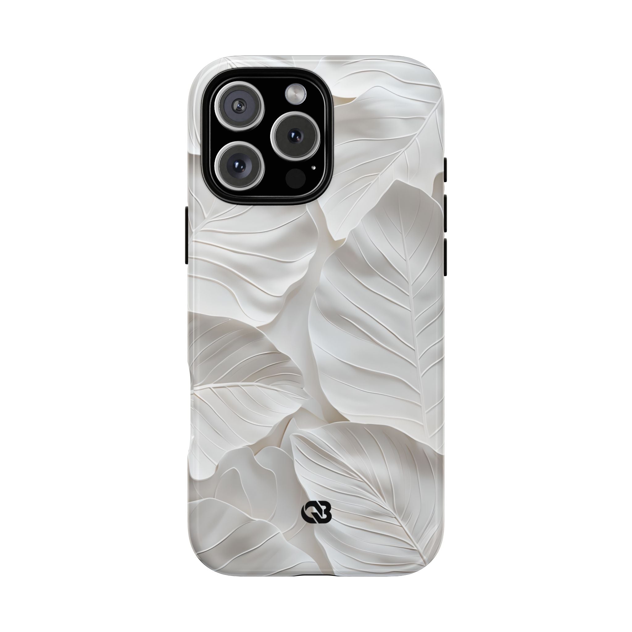 Sculpted Ivory Leaves · Tough Coque de téléphone pour iPhone