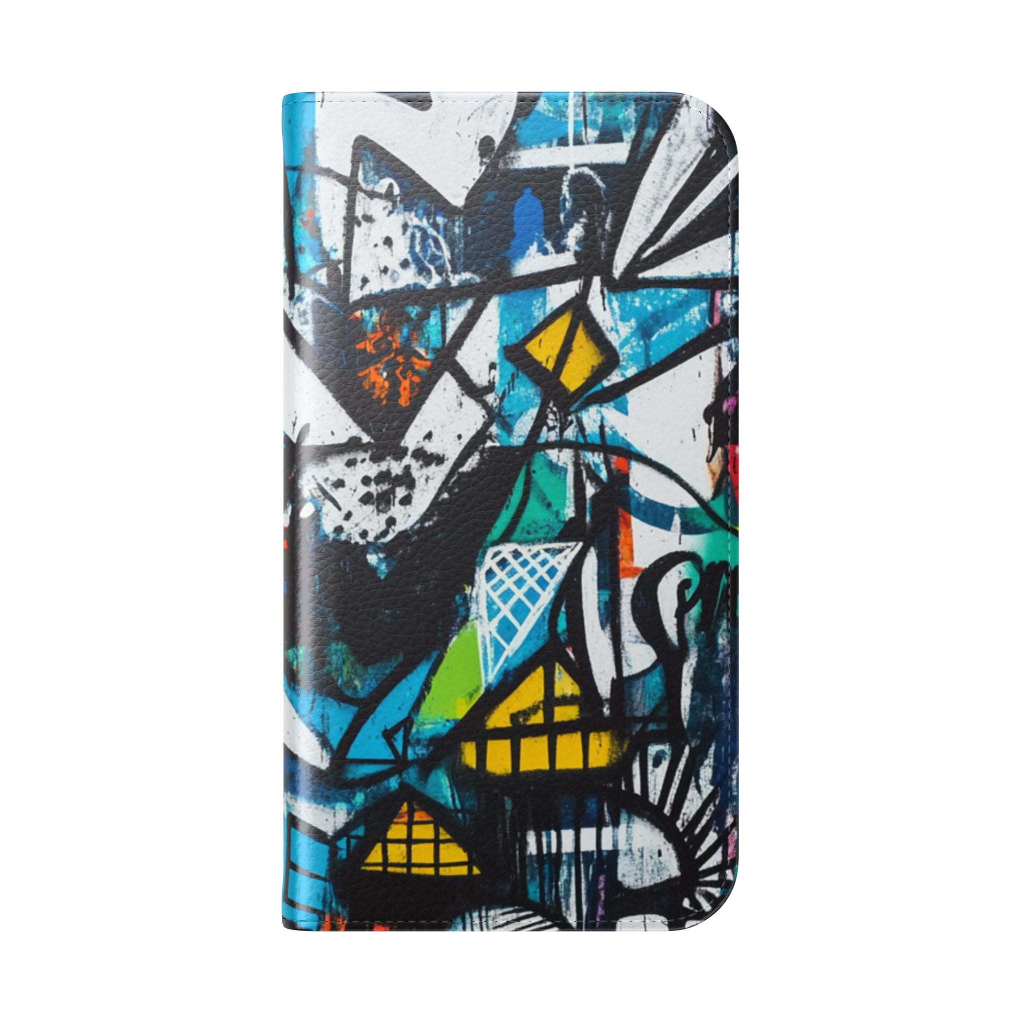Bold Shapes Blue - iPhone 15 Pro Case - Wallet