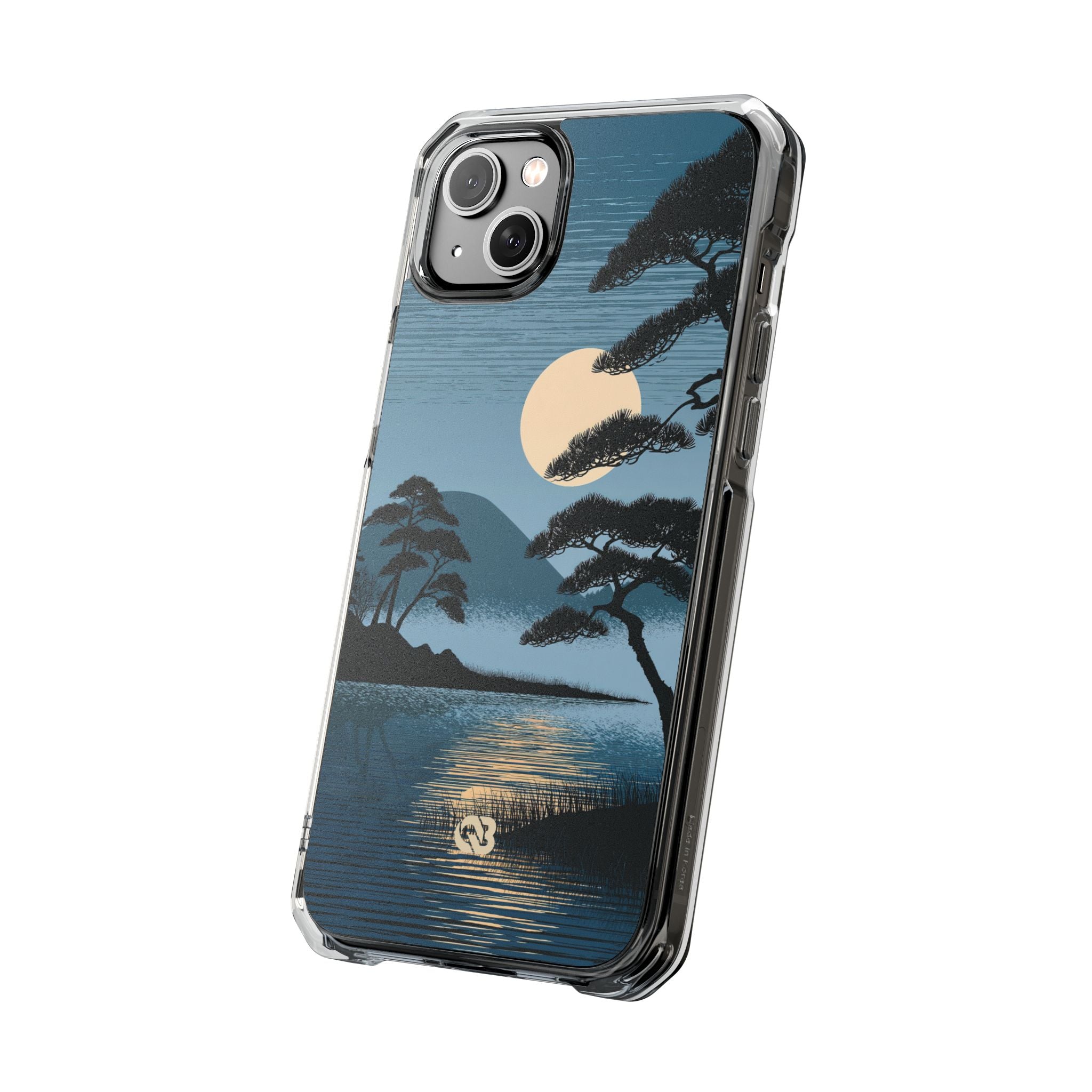 Blue Impact MagSafe Phone Case for iPhone - Midnight Kyoto Pine