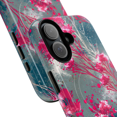 Cyber Blossom · Tough 2.0 Magnetic Phone Case for iPhone · Teal