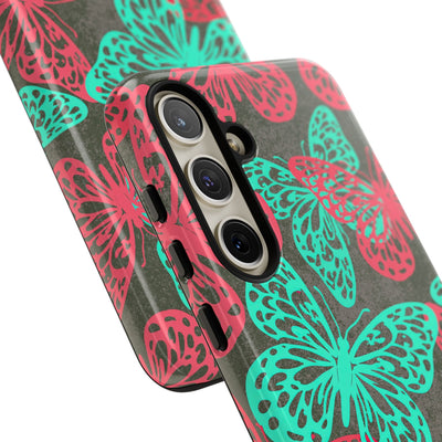 Electric Papillon · Tough Phone Case for Samsung · Pink