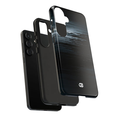 Black Tough Phone Case for Samsung - Frozen Signal Glitch