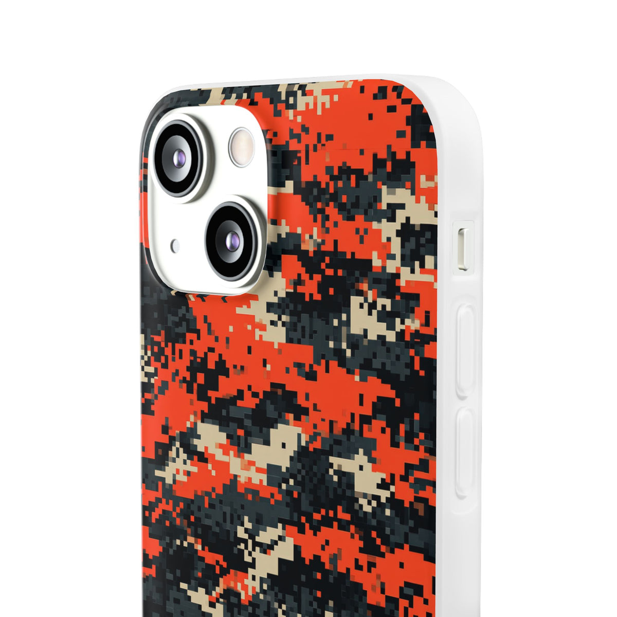 Signal Pixel Camo · Lite Phone Case for iPhone ·  Orange