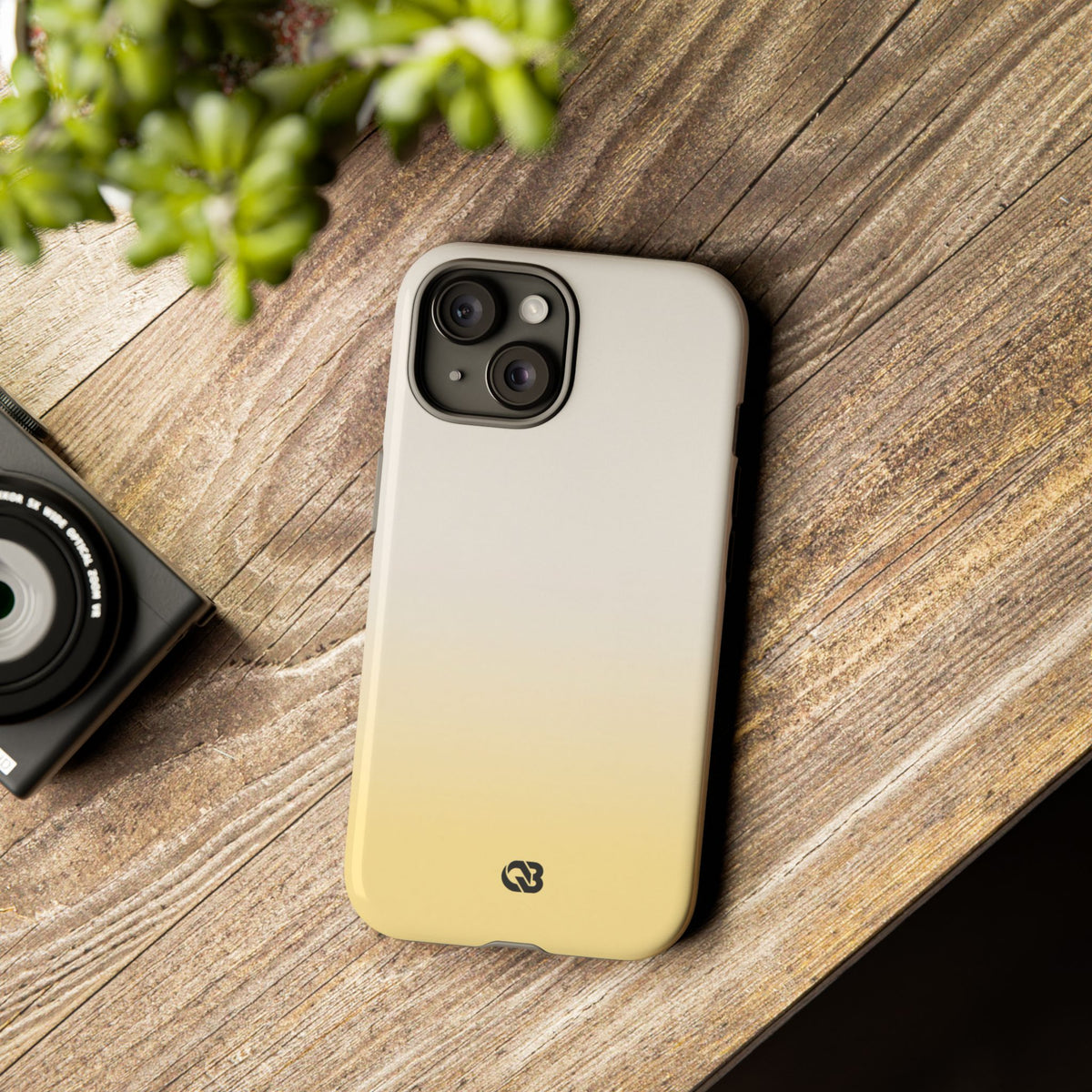 Solar Cream Ombre · Tough Phone Case for iPhone · Yellow