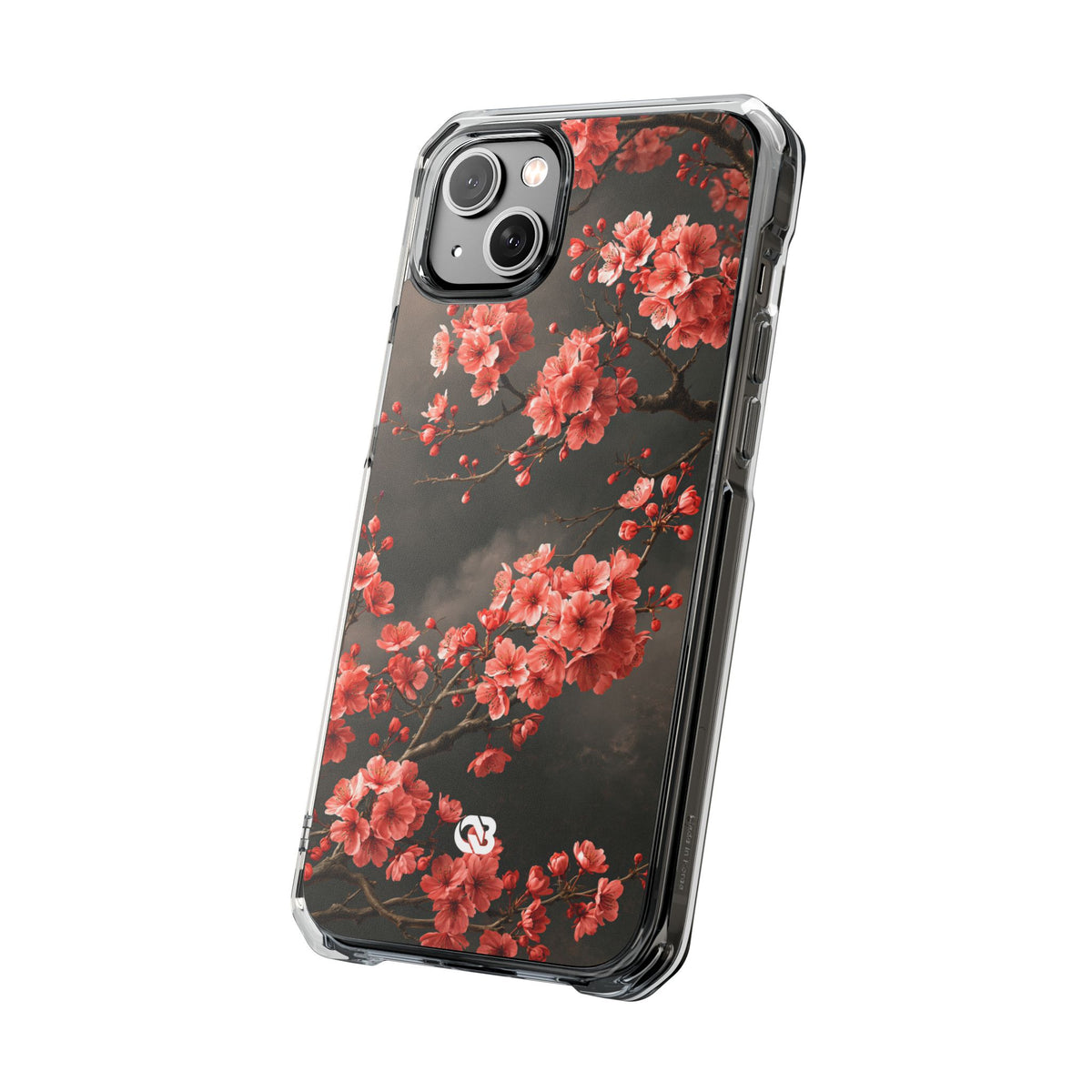 Dark Sakura Nocturne · Clear Impact Magnetic Phone Case for iPhone ·  Black