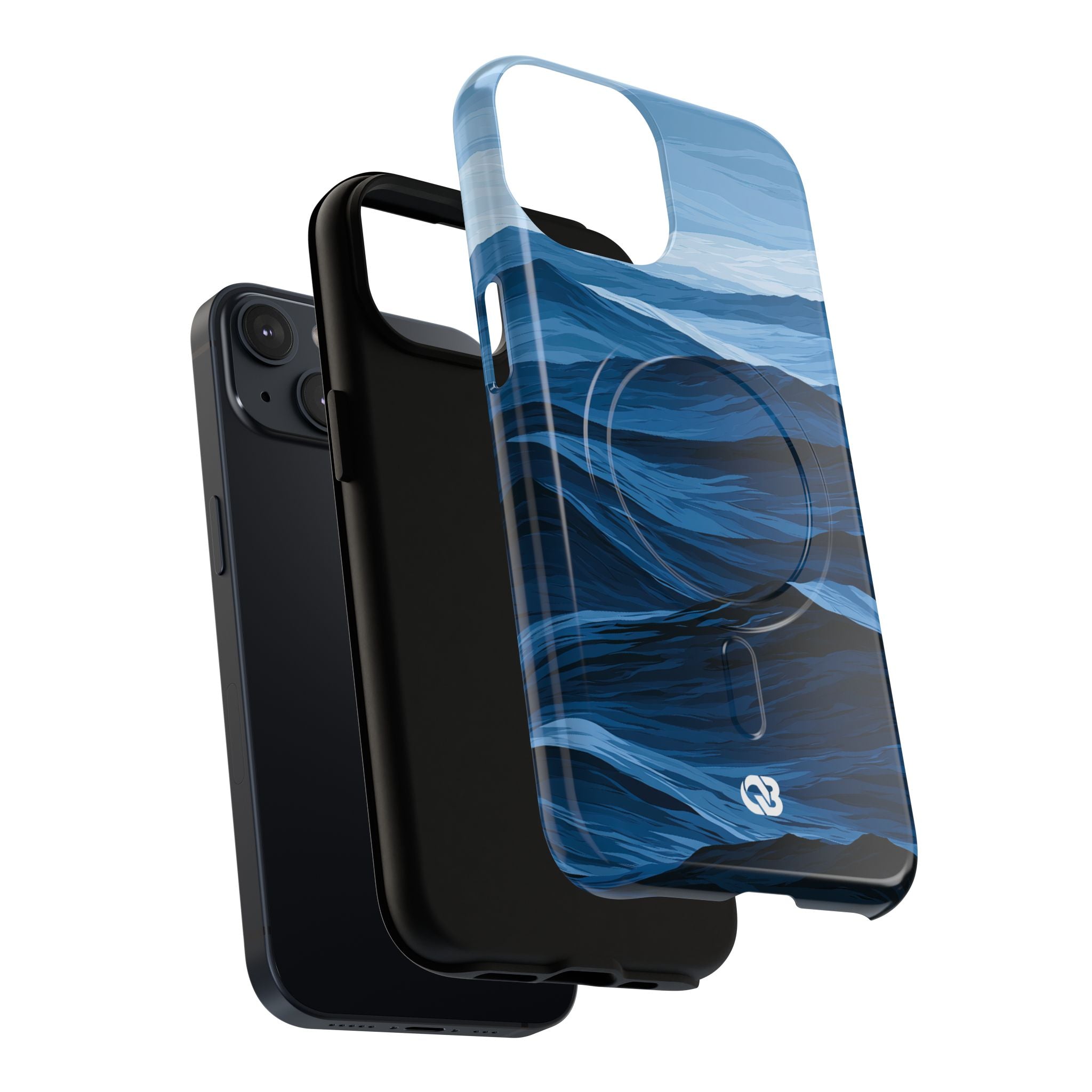 Blue Tough 2.0 Magsafe Phone Case for iPhone - Cobalt Ridge Tides