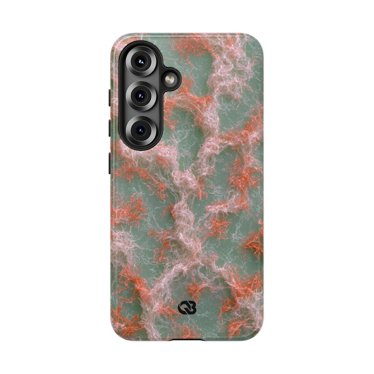 Coral Pixel Matrix · Tough Phone Case for Samsung · Green