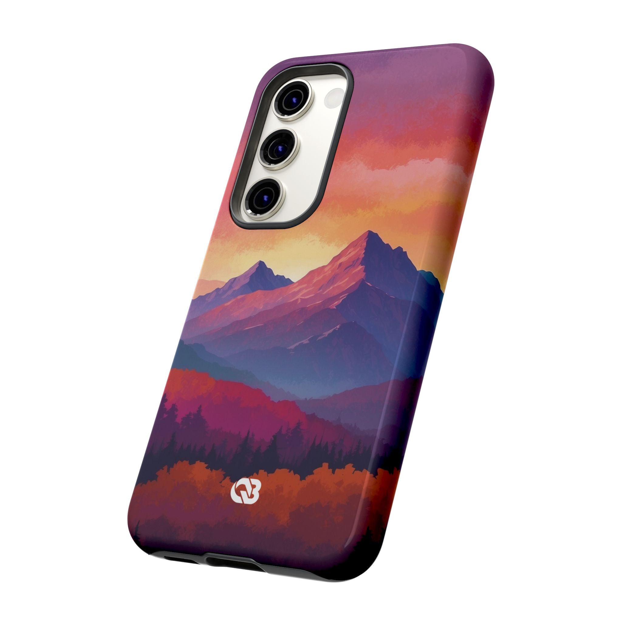 Crimson Mountain Dusk · Tough Phone Case for Samsung