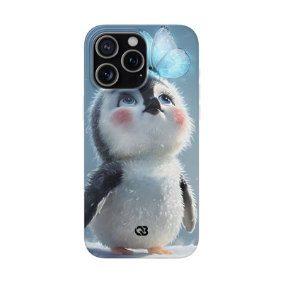 Frosty Penguin Glow · Soft Phone Case for iPhone