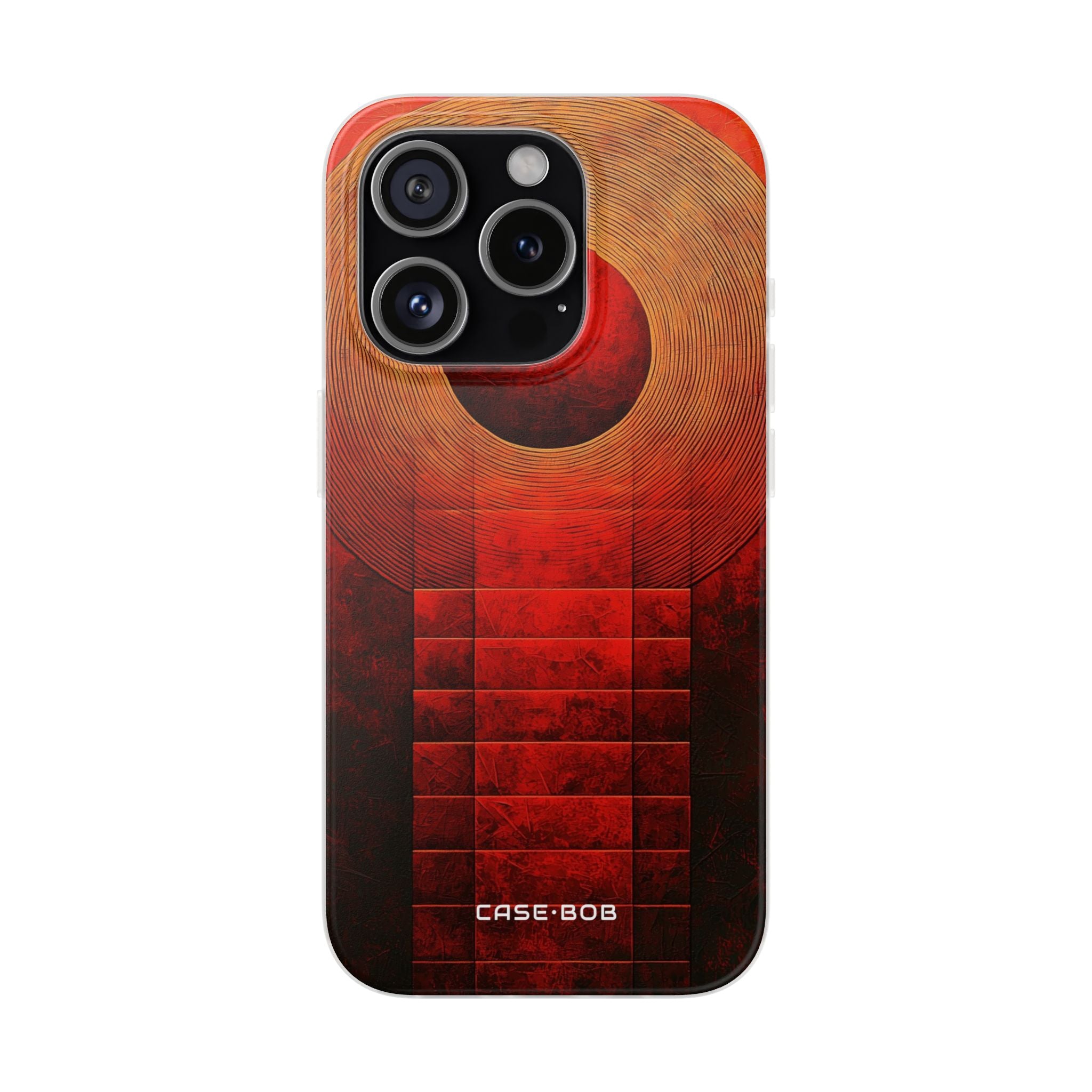 Crimson Orbit iPhone 15 Pro Case - Soft