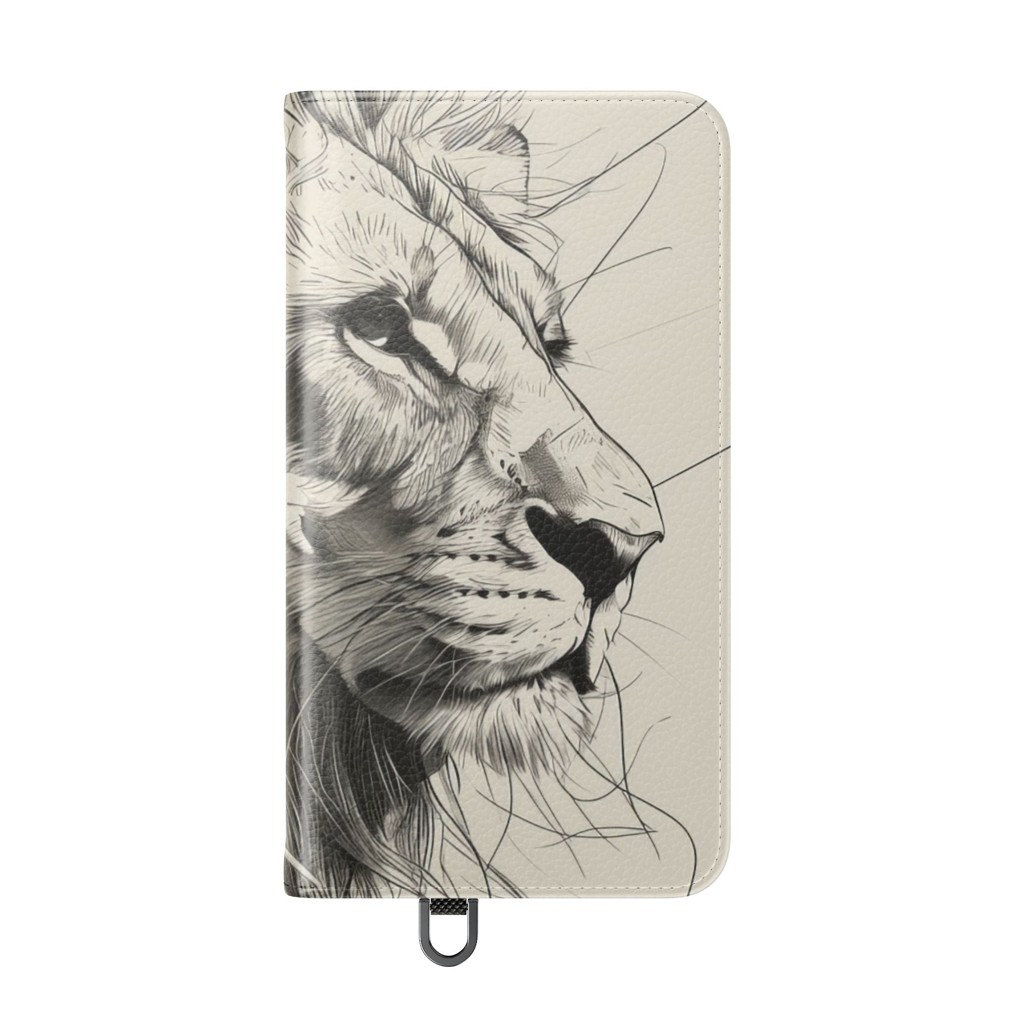 Lion Whisper Gray - Samsung S24 Case - Wallet