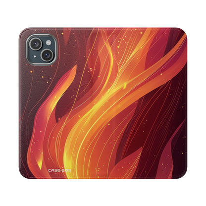 Flaming Ember - iPhone 15 Plus Case - Wallet