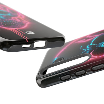 Neon Drip Skull · Tough Phone Case for Samsung · Black