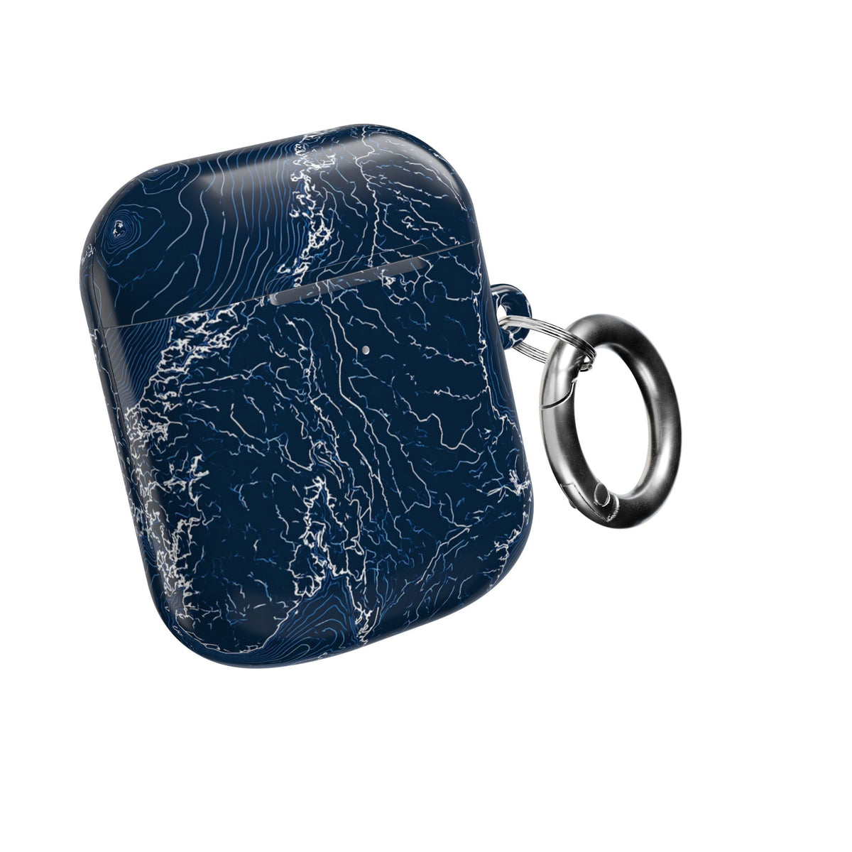 Nordic Contour Chart · Hard Case for AirPods & AirPods Pro · Blue