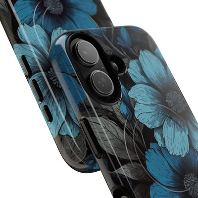 Obsidian Blue Petals · Tough+ Phone Case for iPhone · Magsafe