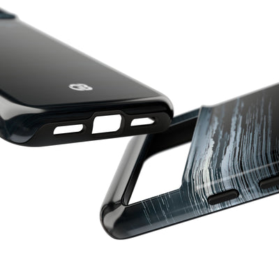 Black Tough Phone Case for Google Pixel - Frozen Signal Glitch