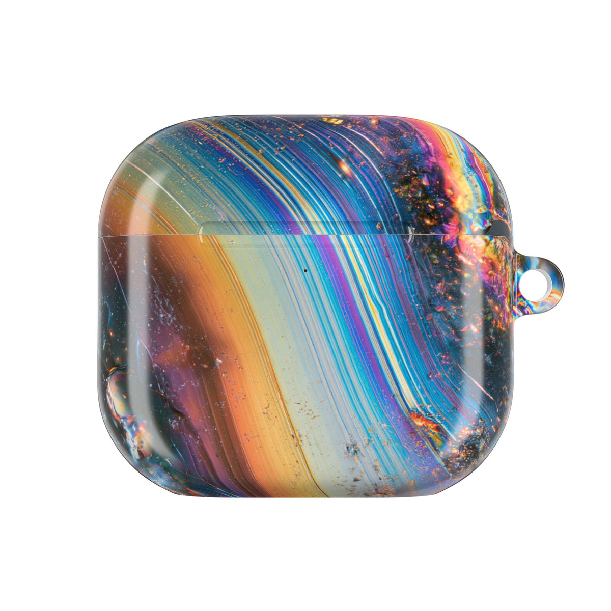 Prismatic Aura Flow · Hard Case for AirPods & AirPods Pro · Blue