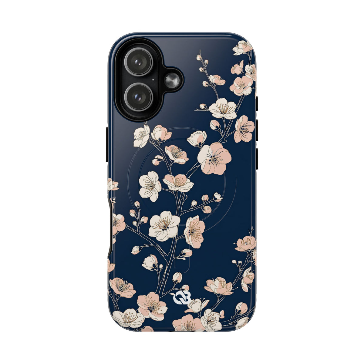 Midnight Plum Blossom · Tough 2.0 Magnetic Phone Case for iPhone · Blue