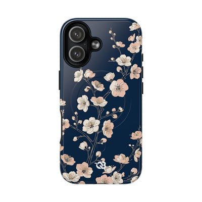 Midnight Plum Blossom · Tough 2.0 Magnetic Phone Case for iPhone · Blue