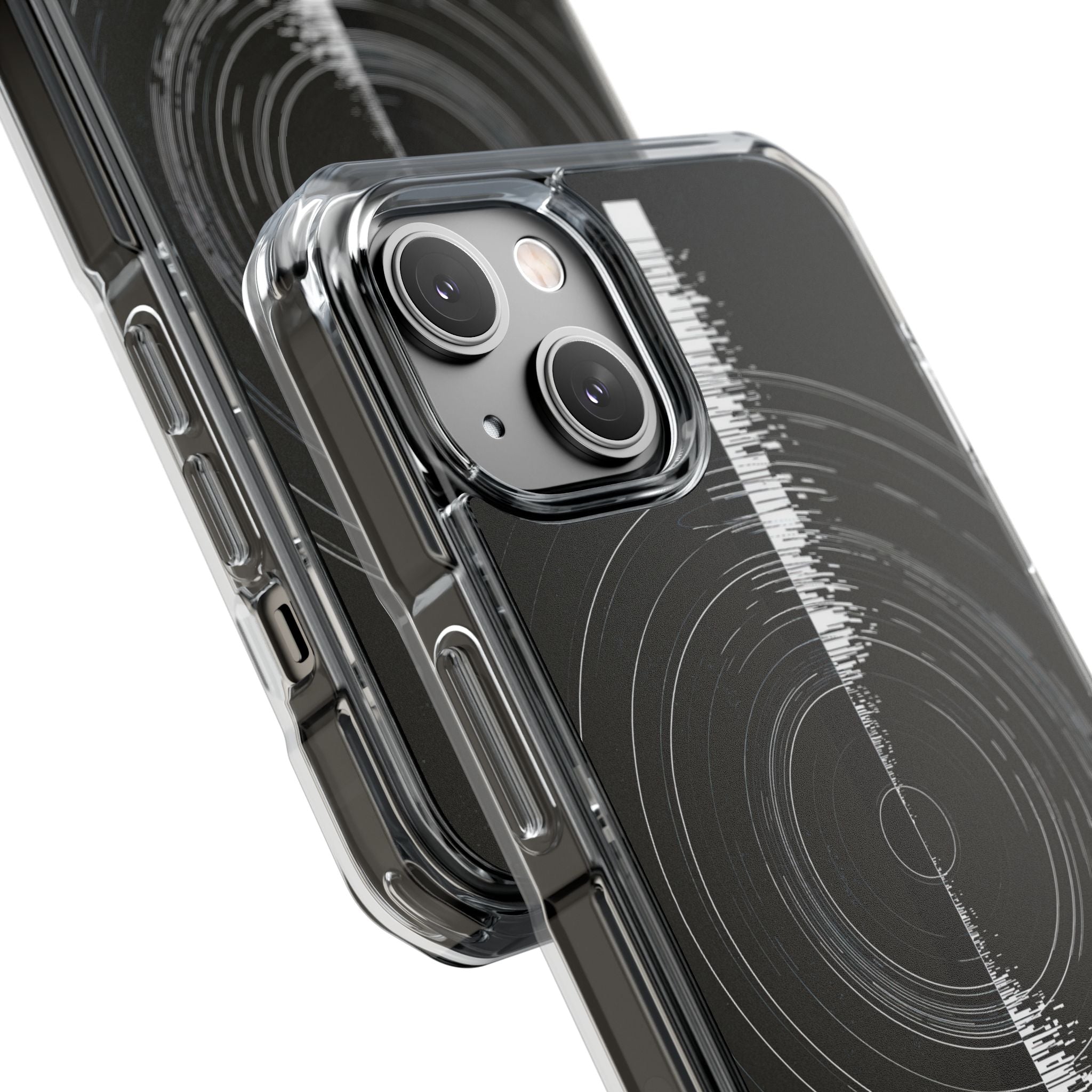 Black Impact MagSafe Phone Case for iPhone - Obsidian Orbital Signal