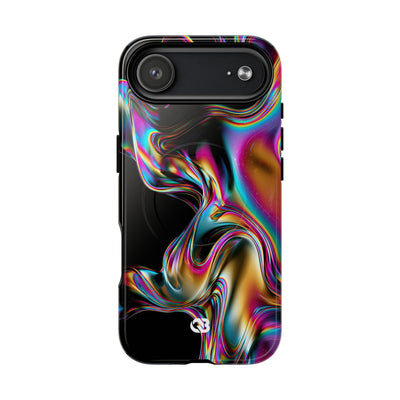Purple Tough 2.0 Magsafe Phone Case for iPhone - Liquid Neon Chrome