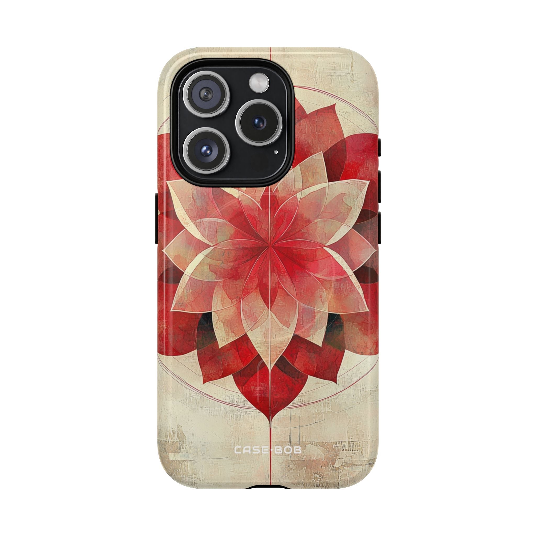 Crimson Bloom iPhone 15 Pro Case - Tough+