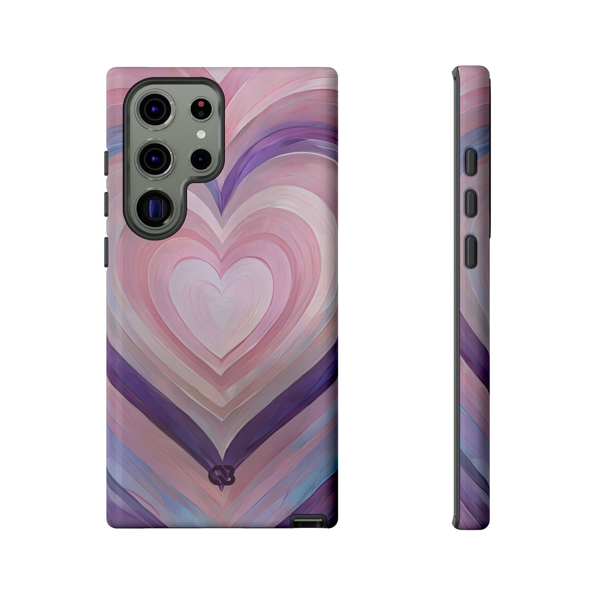 Lavender Pulse Hearts · Tough Mobilskal för Samsung