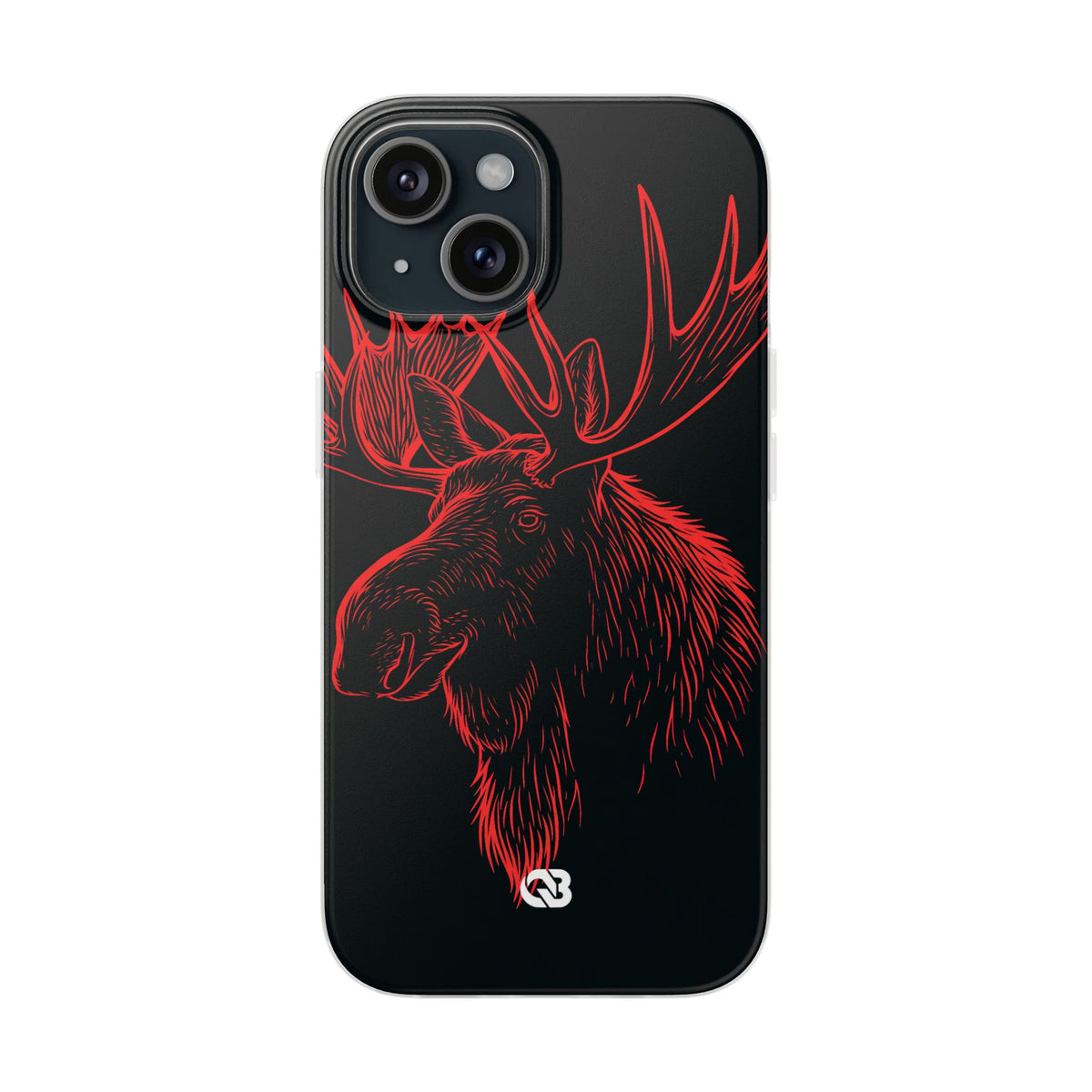 Nordic Elk · Lite Phone Case for iPhone ·  Black