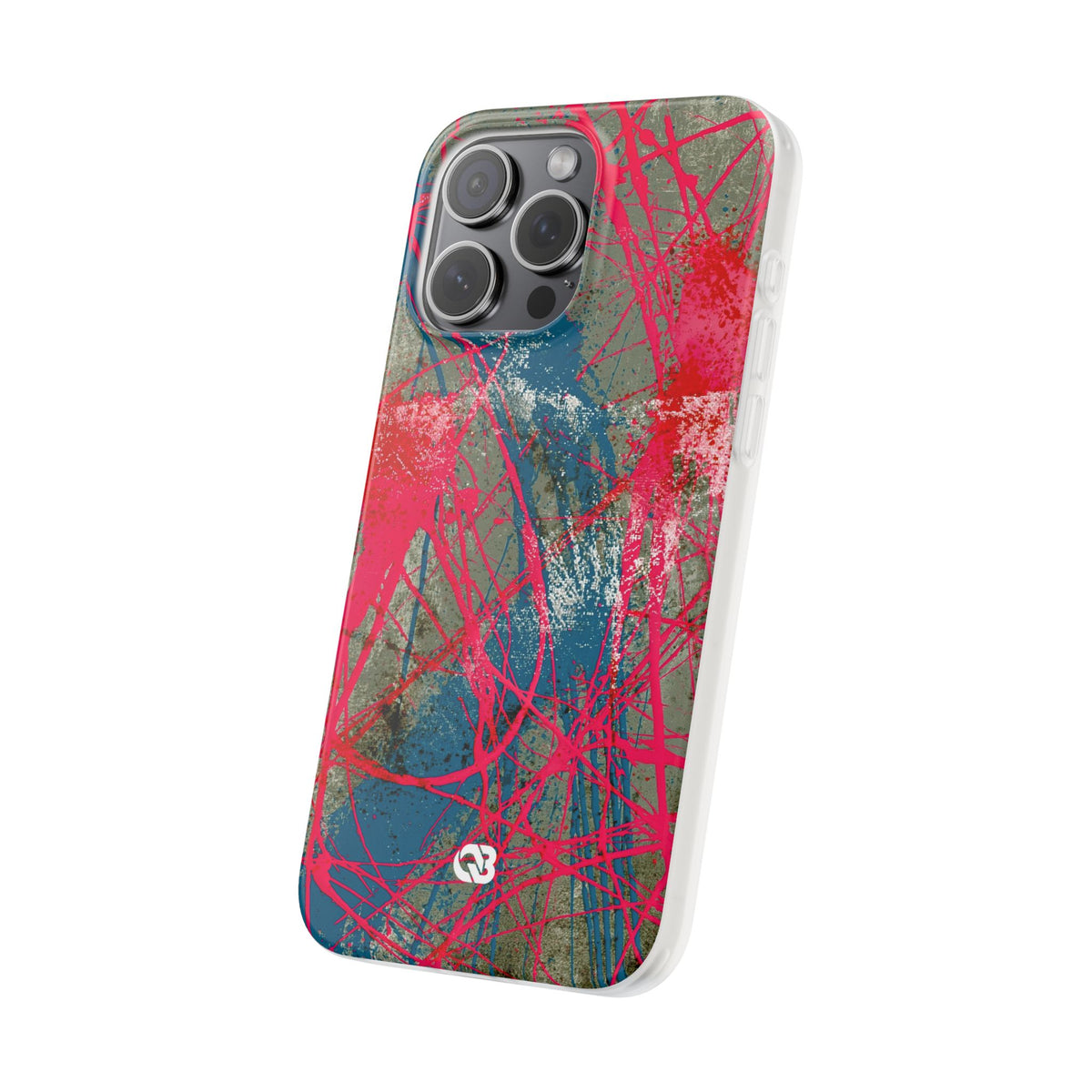 Neon Static Drip · Lite Phone Case for iPhone ·  Pink