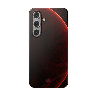 Red Lite Phone Case for Samsung - Crimson Flare Flux