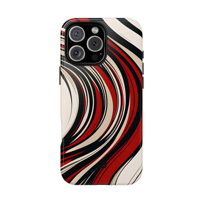 Karmesin Fluss Wellen · Tough Handyhülle für iPhone