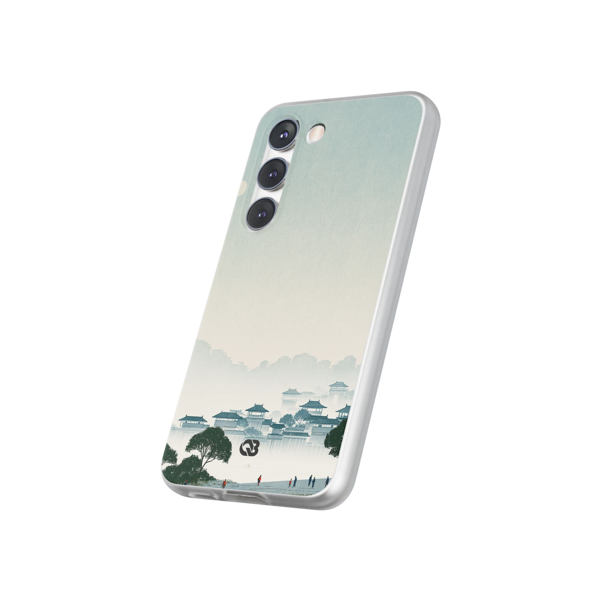 Blue Lite Phone Case for Samsung - Mist Valley Pagoda