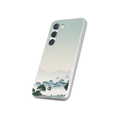 Blue Lite Phone Case for Samsung - Mist Valley Pagoda