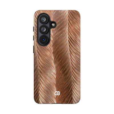 Rose Gold Weave · Tough Phone Case for Samsung · Brown