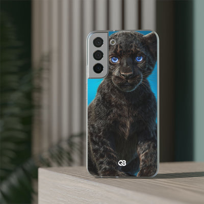 Sapphire Gaze Panther · Soft Phone Case for Samsung