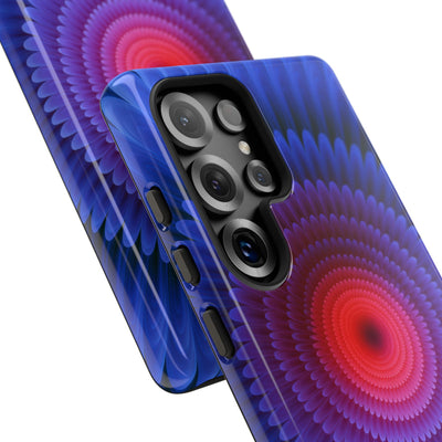 Radial Spectrum Bloom · Tough Phone Case for Samsung · Blue