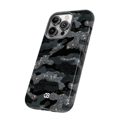 Glitter Shadow Camo · Tough Phone Case for iPhone · Black