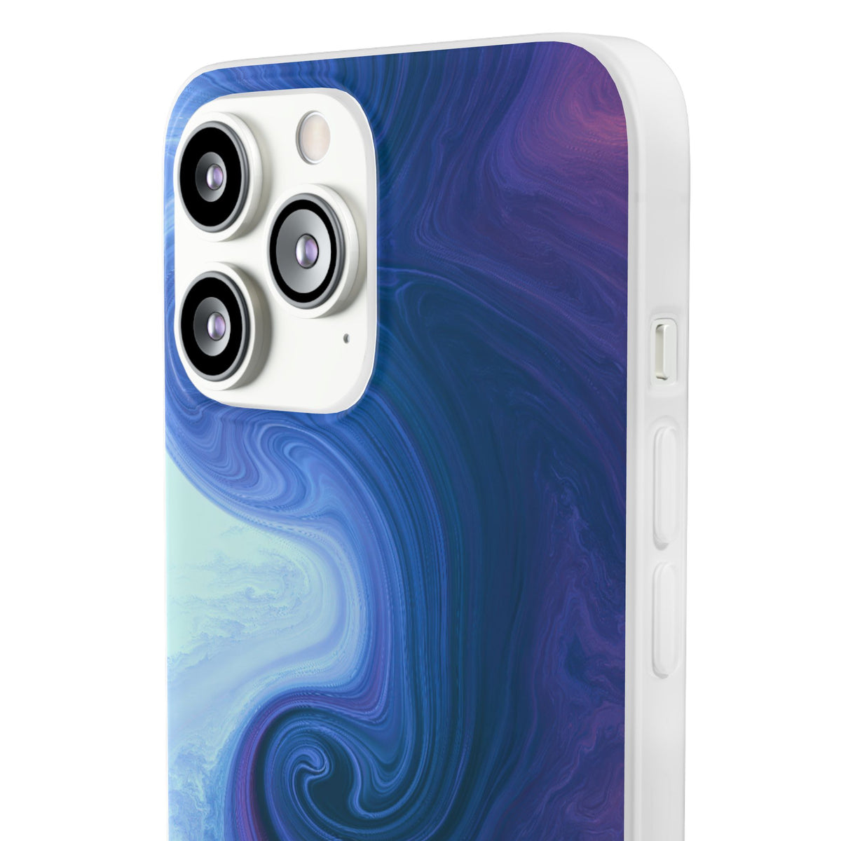 Azure Fluid Swirl · Lite Phone Case for iPhone ·  Blue