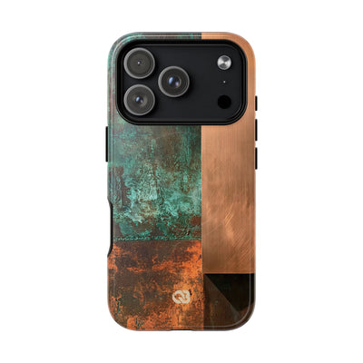 Teal Tough 2.0 Magsafe Phone Case for iPhone - Verdigris Copper Slab