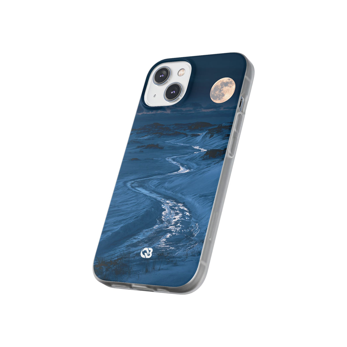 Arctic Moon Drift · Lite Phone Case for iPhone ·  Blue