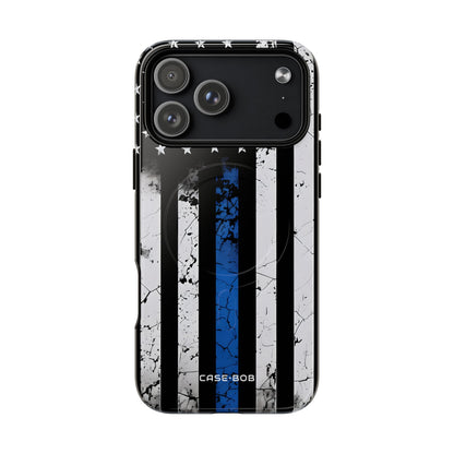 Blue Stripe Flag iPhone 17 Pro Max Case - Tough+ - CASE•BOB