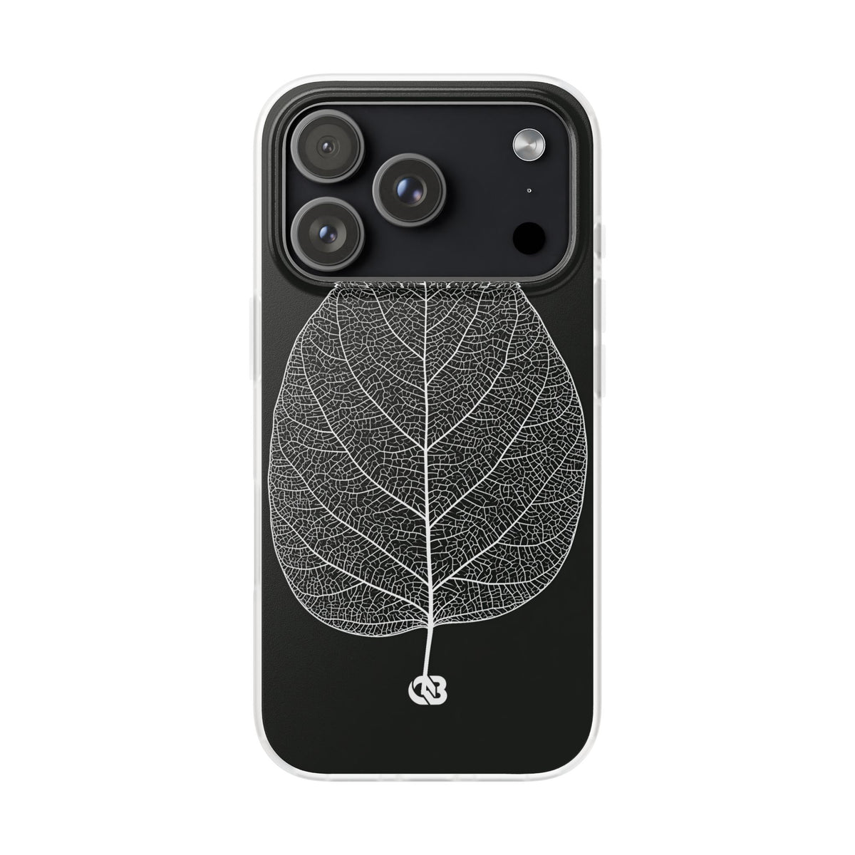 Monochrome Leaf Skeleton · Lite Phone Case for iPhone ·  Black