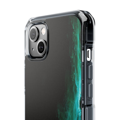 Luminous Plume · Clear Impact Magnetic Phone Case for iPhone · Teal