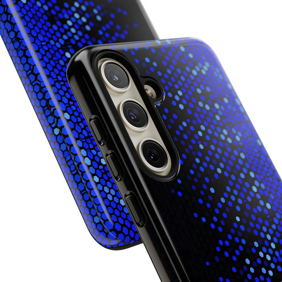 Cobalt Hex Dispersion · Tough Phone Case for Samsung · Blue