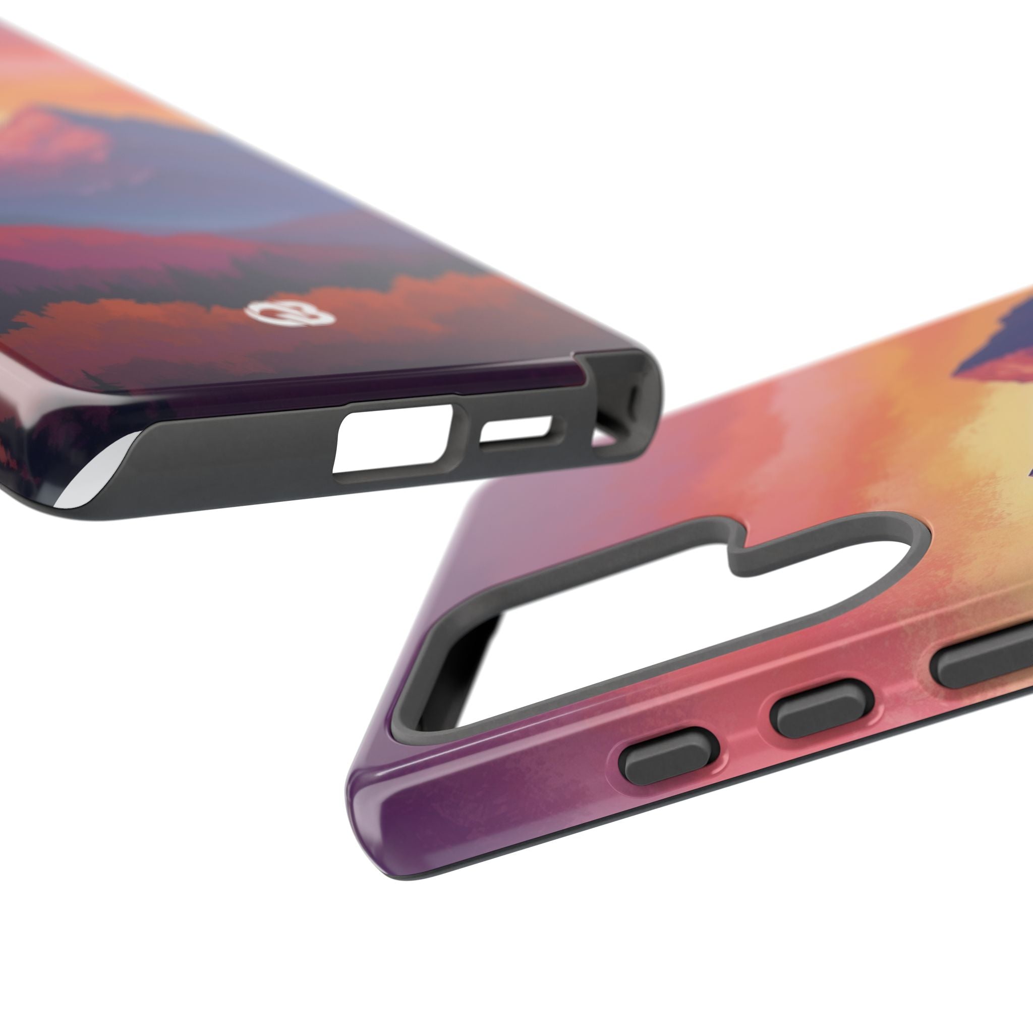 Crimson Mountain Dusk · Tough Phone Case for Samsung