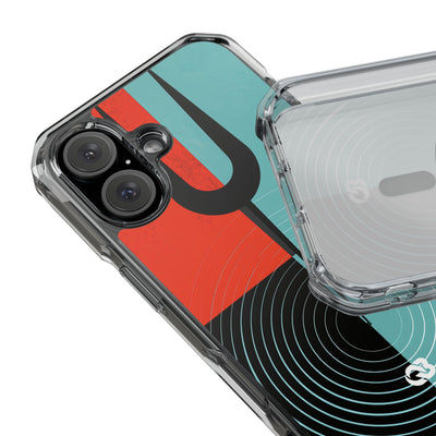 Teal Impact MagSafe Phone Case for iPhone - Sonic Static Split