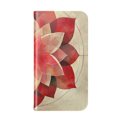 Crimson Bloom - iPhone 15 Pro Case - Wallet