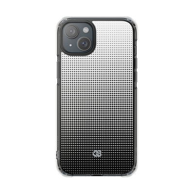 Black Impact MagSafe Phone Case for iPhone - Obsidian Halftone Flux
